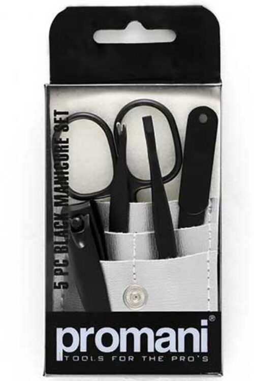5 Pc Black Manicure Set – PR-115