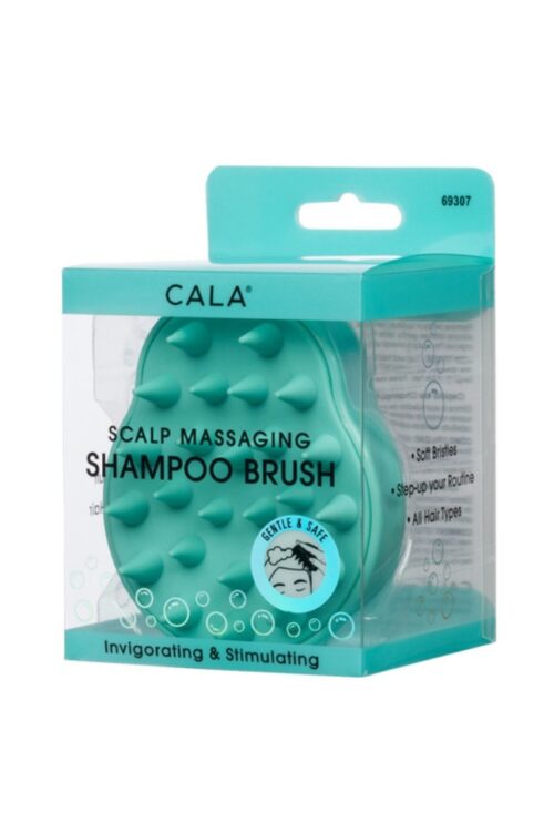 SCALP MASSAGING SHAMPOO BRUSH: MINT