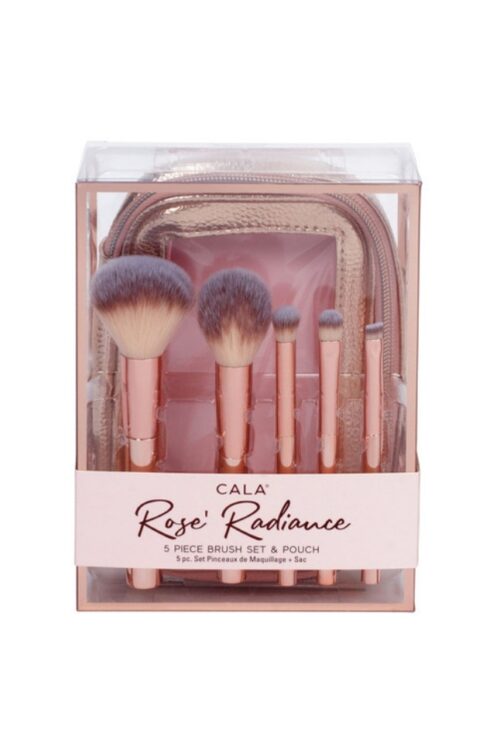 ROSE RADIANCE 5-PIECE BRUSH SET & POUCH