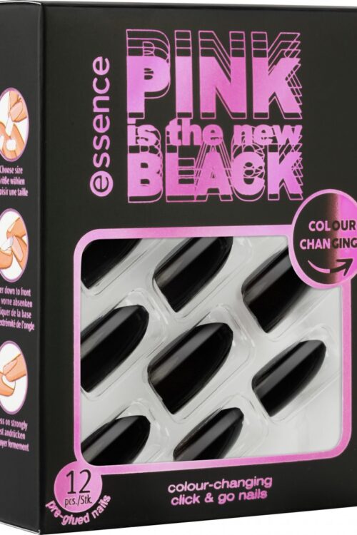 PINK is the new BLACK colour-changing click & go nails