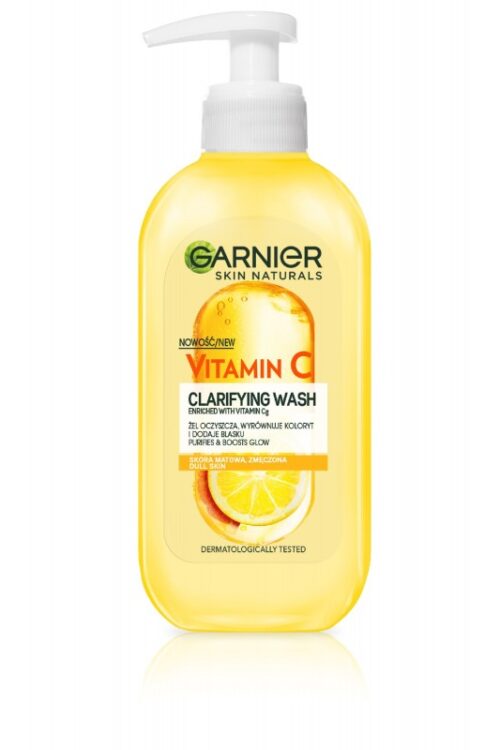 Facial cleansing gel, Garnier, Skin Naturals, Vitamin C, 200 ml
